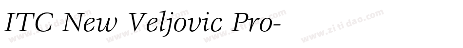 ITC New Veljovic Pro字体转换